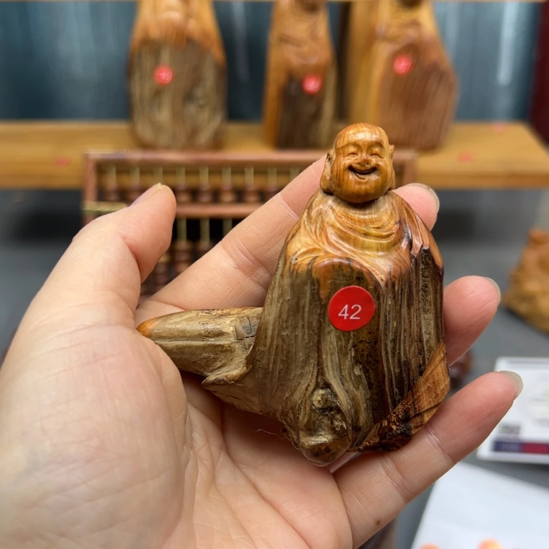 依***雨木崖柏木摆件手把件