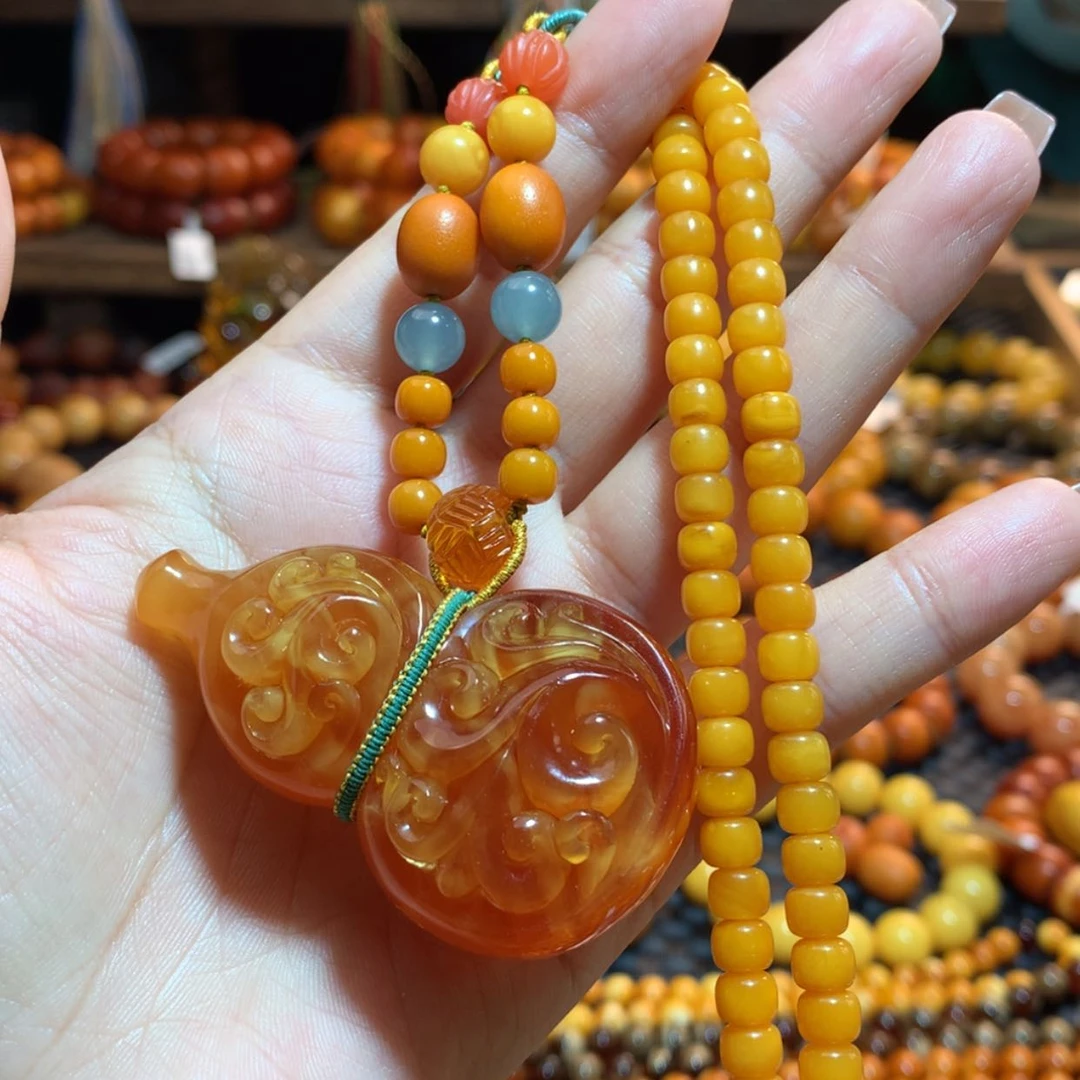 【闪购商品】蜜蜡吊坠(赠链)未镶嵌蜜蜡吊坠