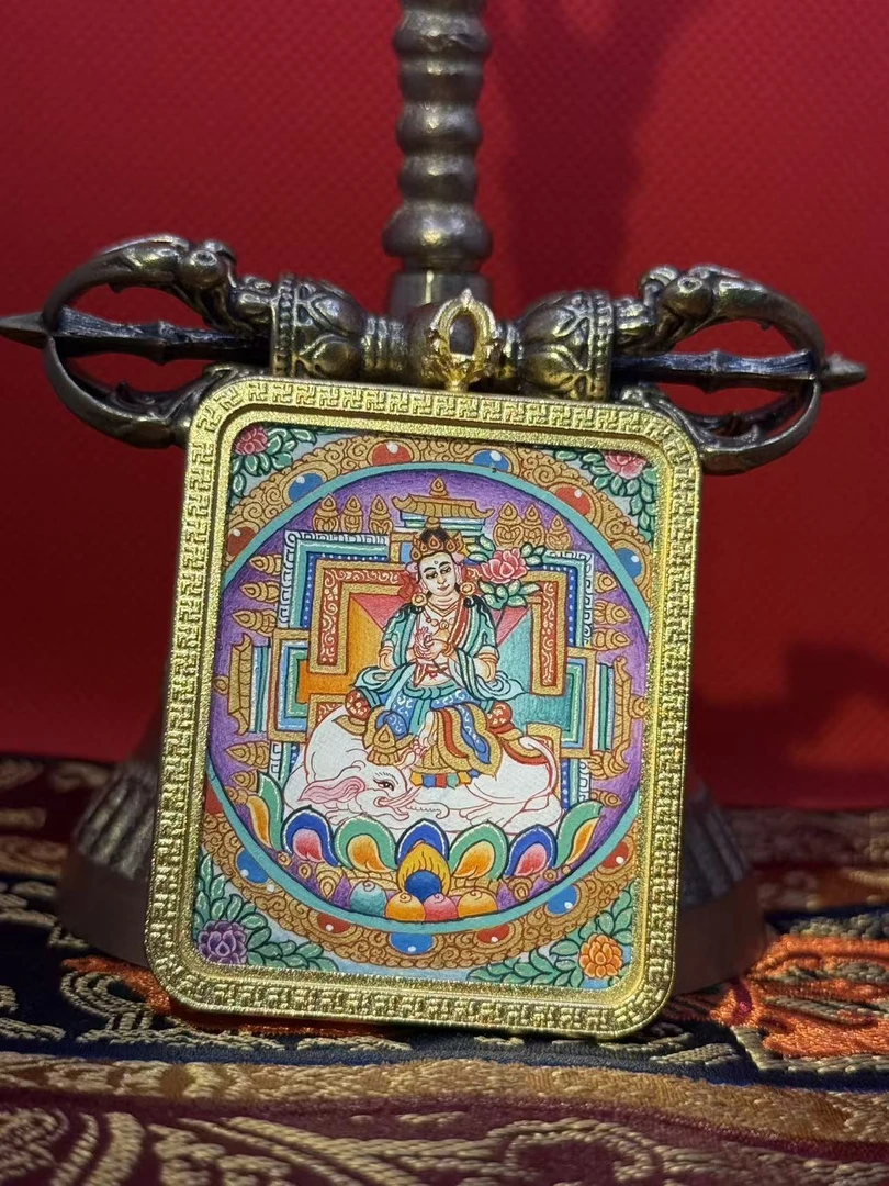 普贤菩萨-元旦唐卡画院