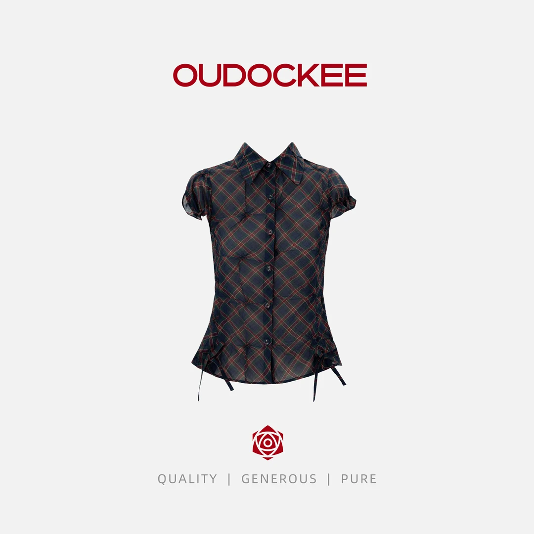 OUDOCKEE 鸥鸥【100棉】英格兰 藏青格高品质衬衫盲盒 C2501F107T