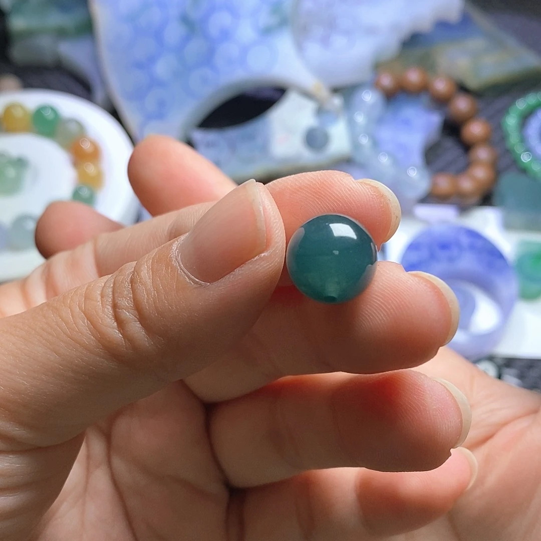 定制翡翠未镶嵌珠子卡12.4