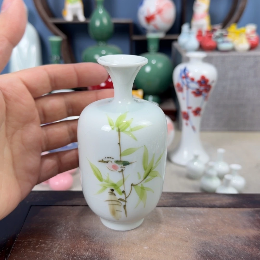 陶瓷手工小花器摆件