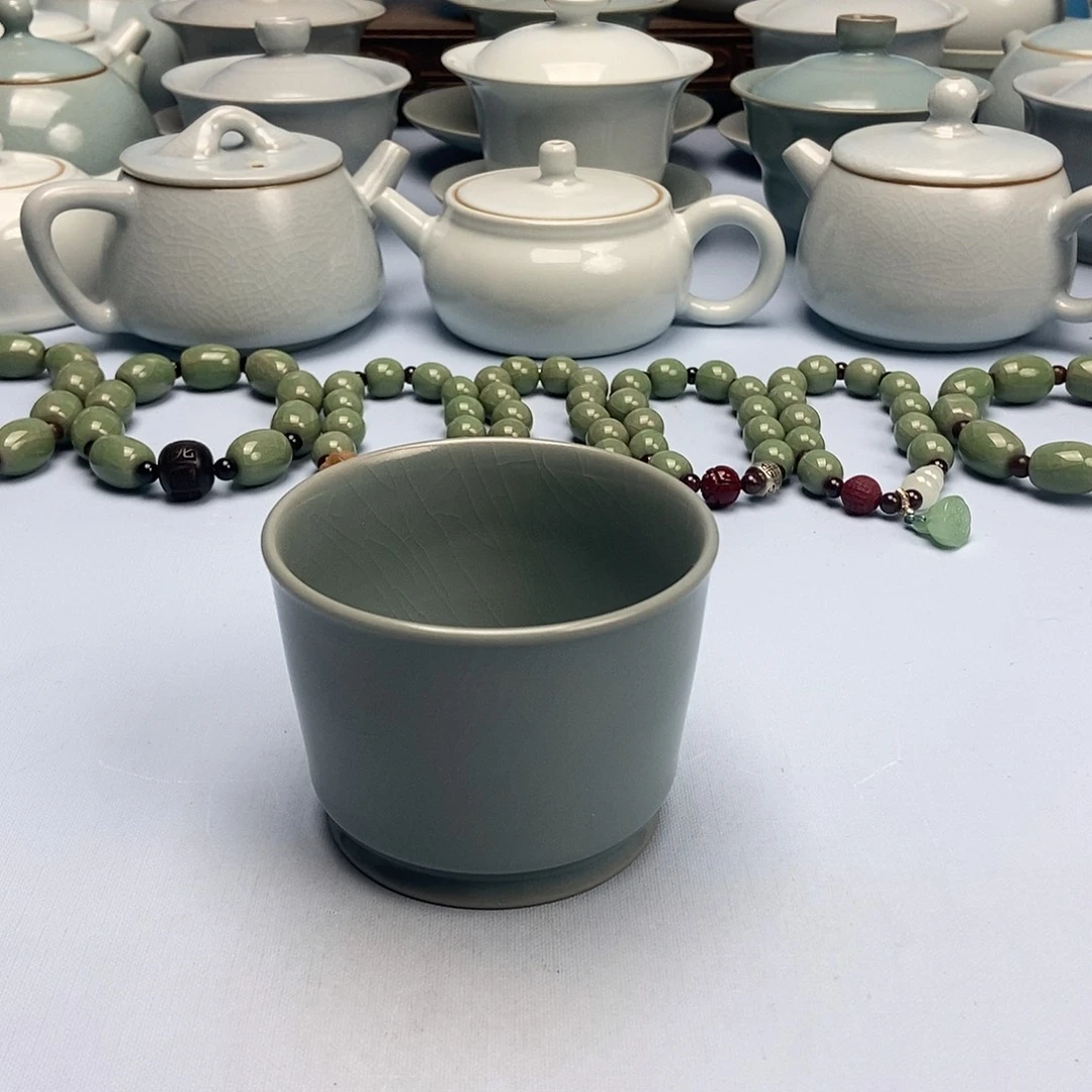 杯孤品仿古荣天杯原矿原釉原产地