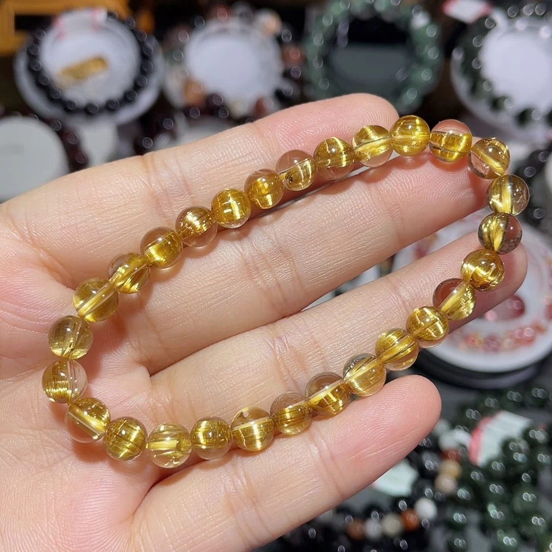 水晶手链未镶嵌钛晶手串