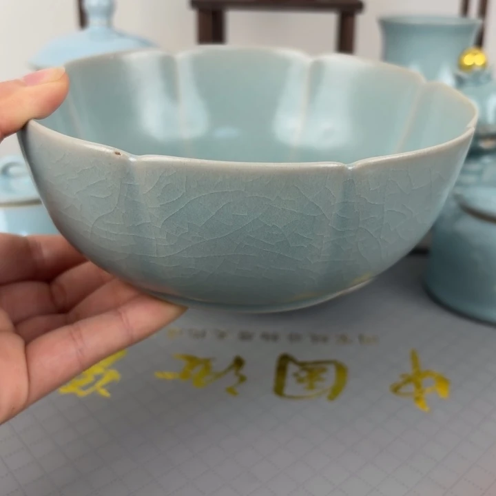 微瑕汝窑仿古釉汝窑钵