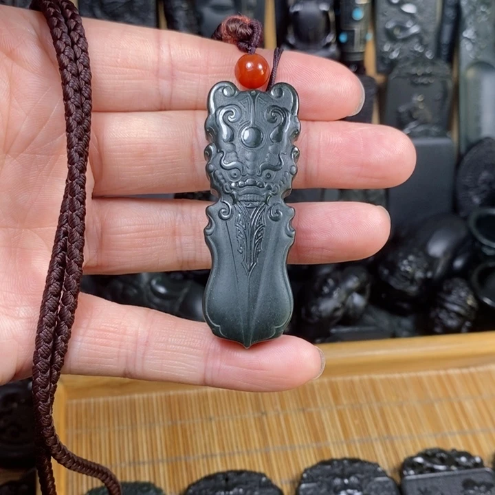 和田玉（青玉）颈饰未镶嵌风**安