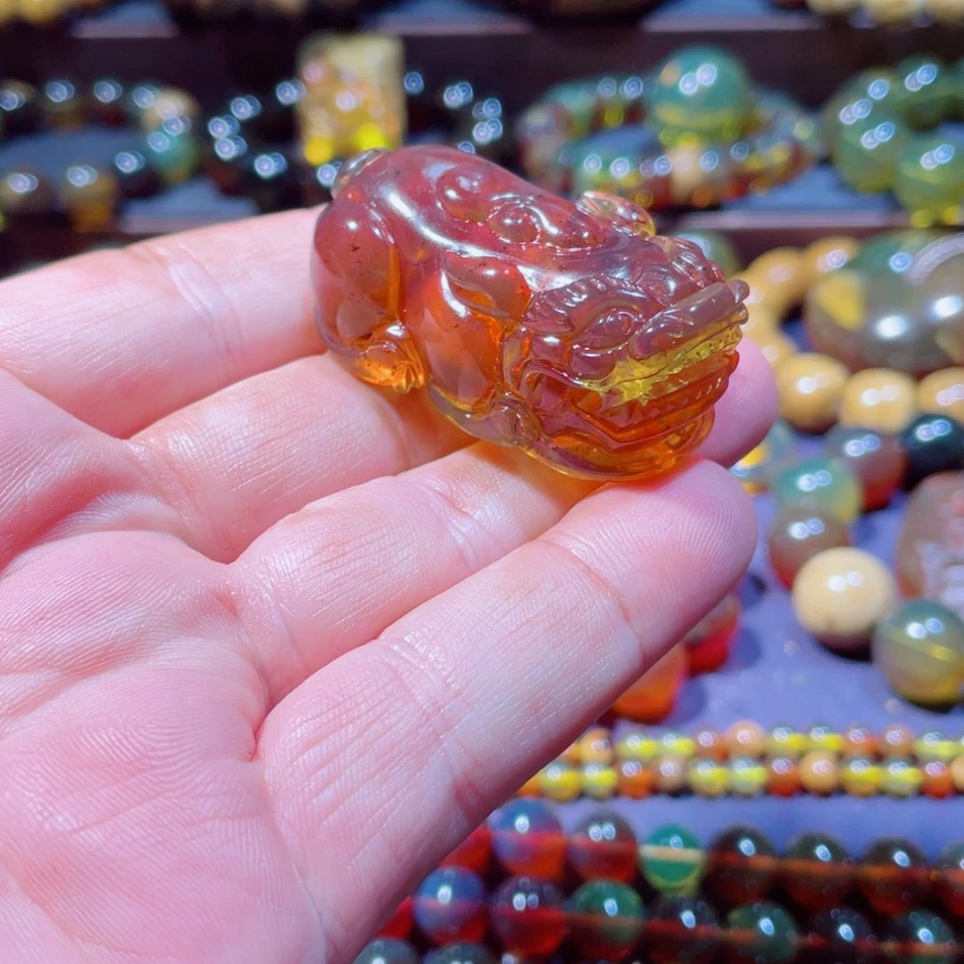 未镶嵌琥珀手链天然