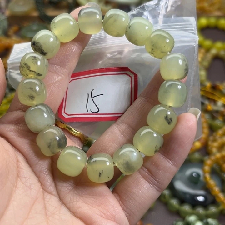 蛇纹石玉未镶嵌手链