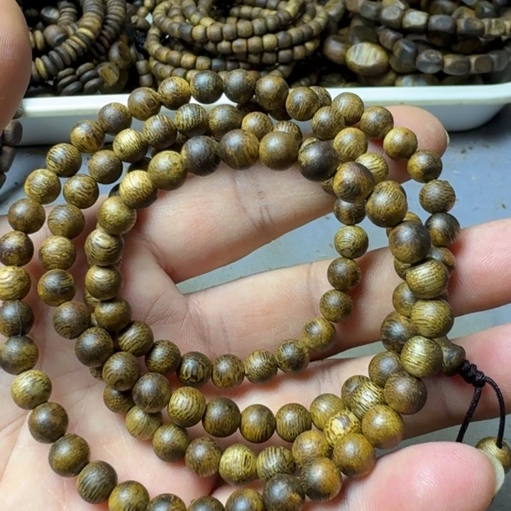 沉香手串丹*乌身手串12克