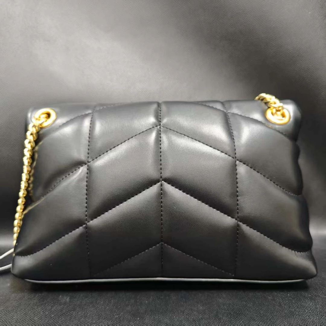 SMVP 高定奢品 潮流打造真皮女士包链腋云斜跨10446-1黑色云朵