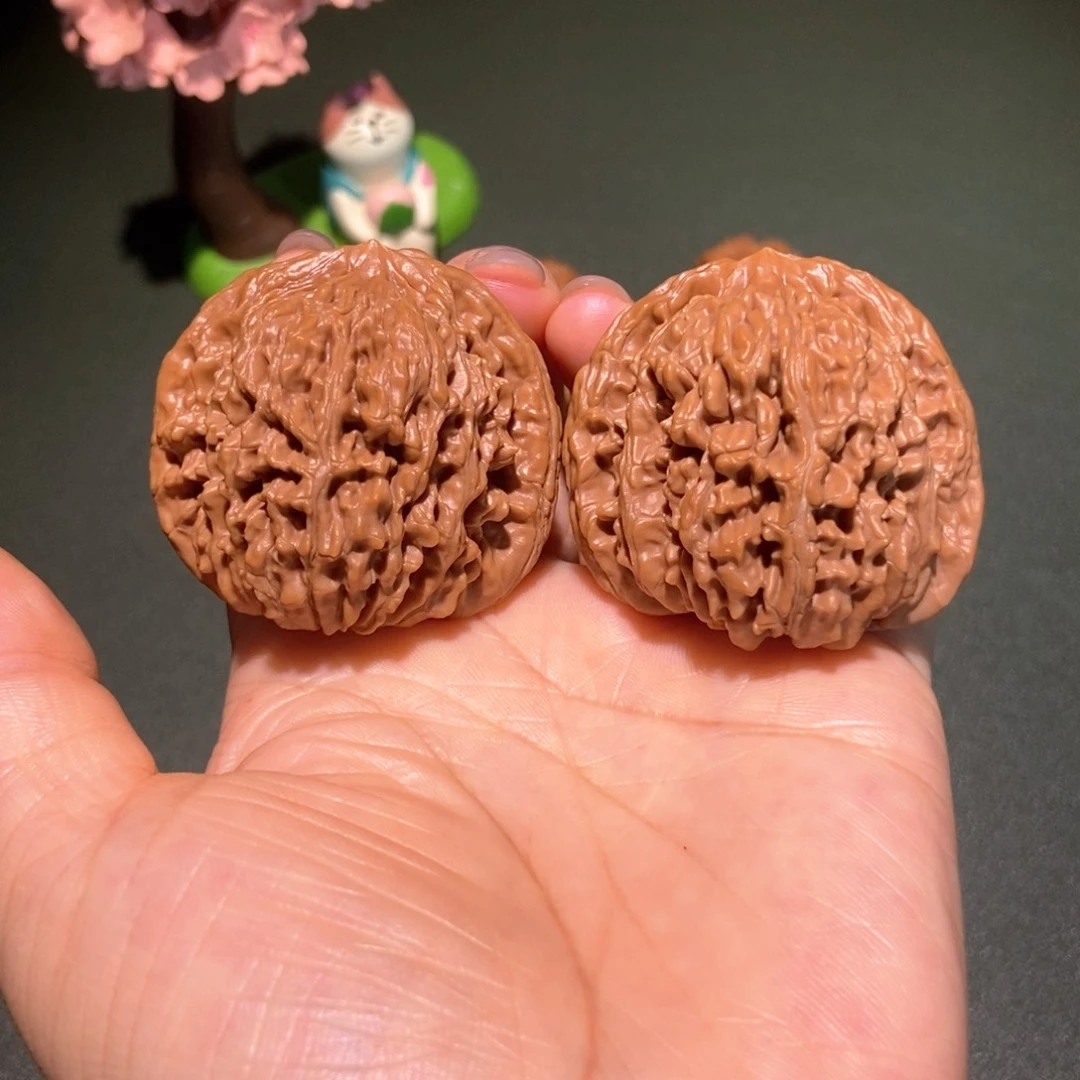 文玩核桃把件45四座楼