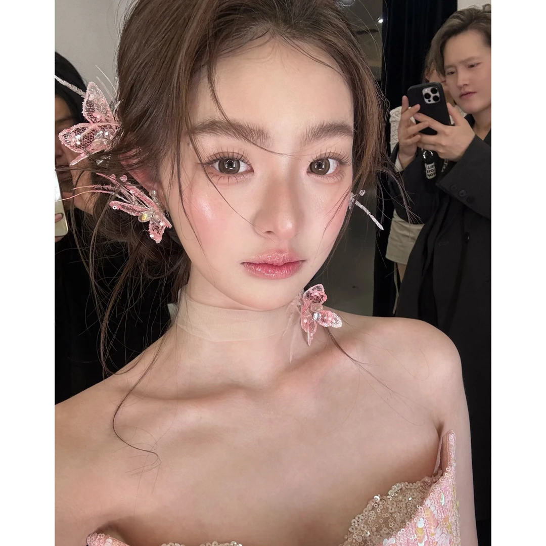 小南一｜康康老师同款 粉色蝴蝶多件套