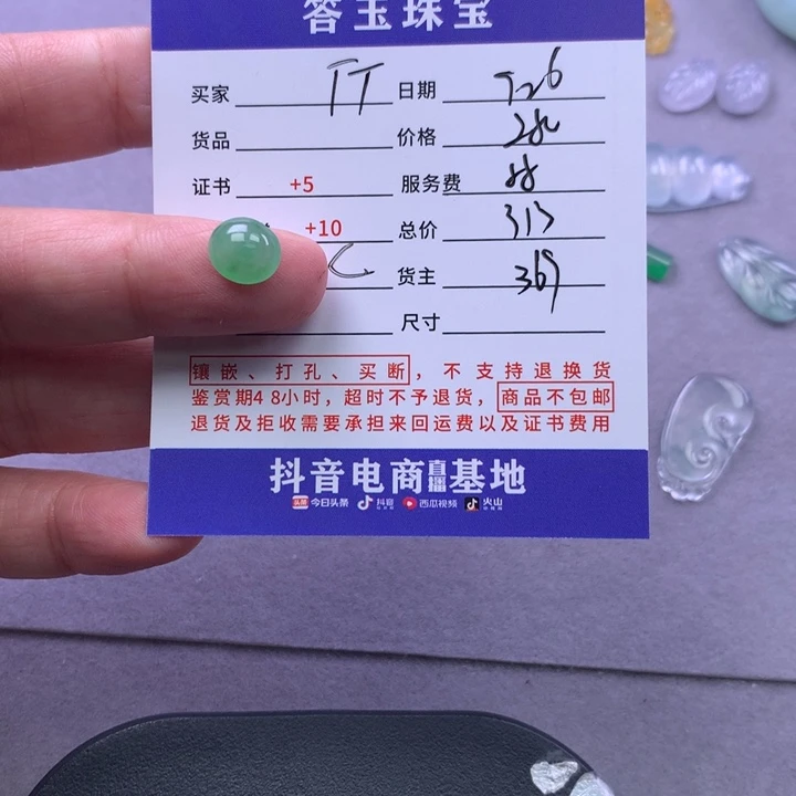 颈饰未镶嵌翡翠T****3