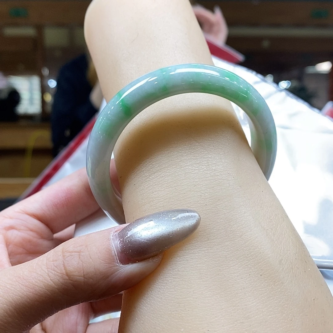 翡翠未镶嵌手镯52-54