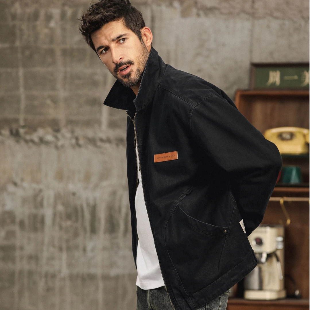 J6085美式重磅夹克百搭休闲潮流