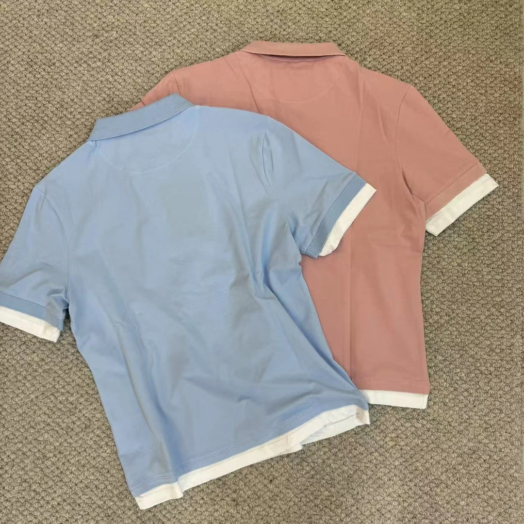 【花花严选】时尚短袖休闲风修身T恤POLO领