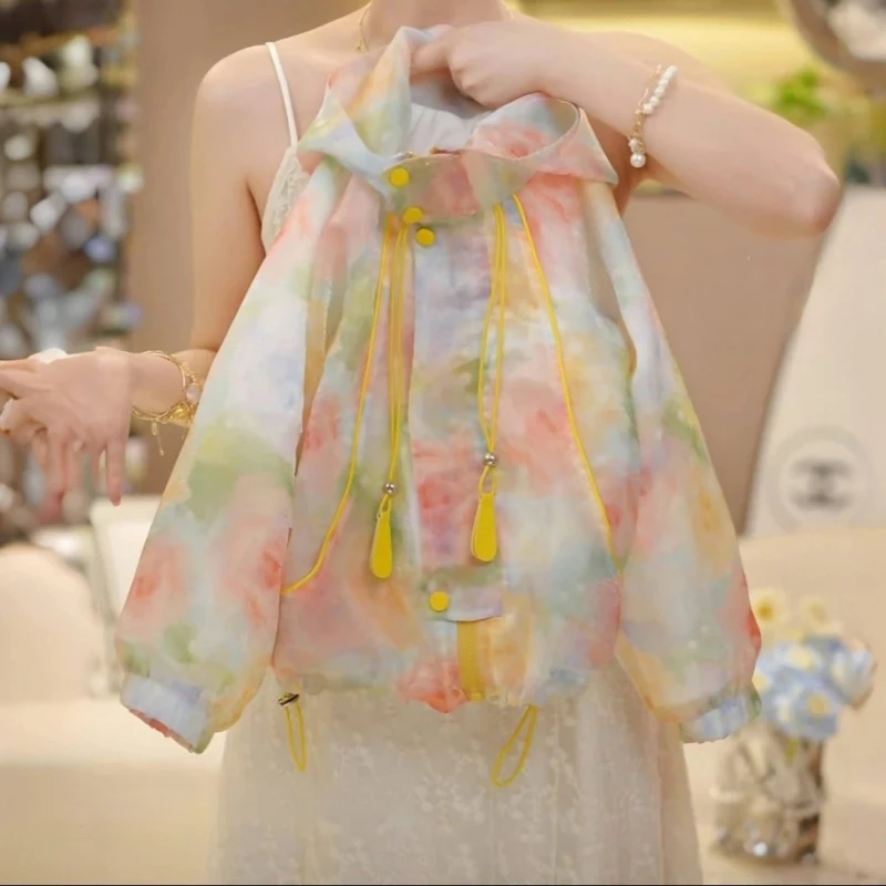 【休闲时尚薄外套】2025春夏新款时尚大气洋气防晒衣儿童亲子薄外套