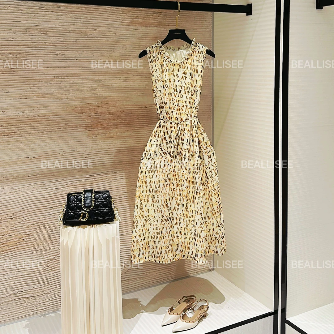 【轩轩】度假风夏季新款无袖显瘦国风系减龄连衣裙气质宽松W-A385