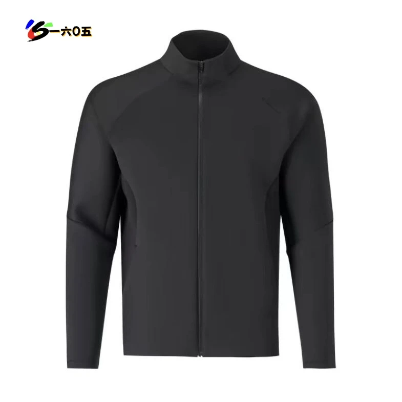 SC24211 秋冬加绒加厚纯色立领针织拉链运动外套