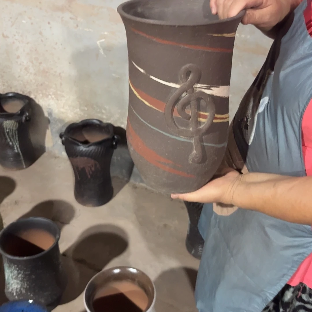 紫砂花盆口19高30一个