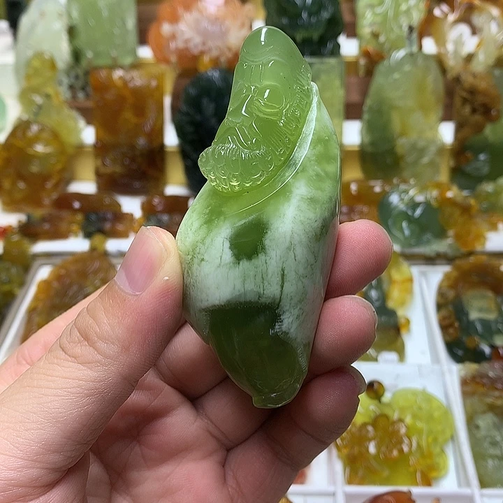 蛇纹石玉未镶嵌珠宝半成品