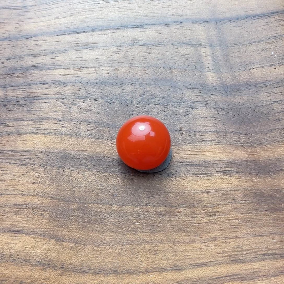 南红玛瑙13.9mm樱桃红蛋面未镶嵌