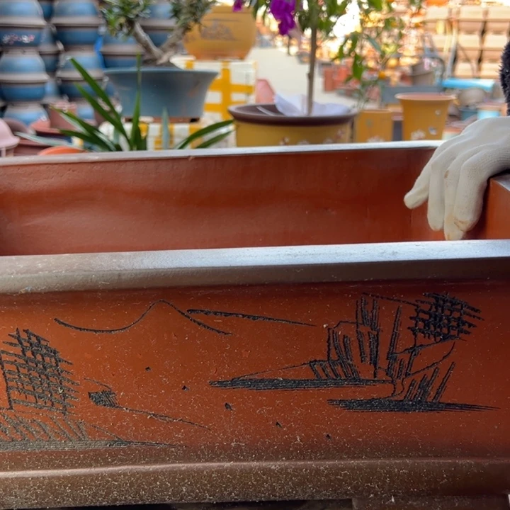 紫砂长方形下代51马槽