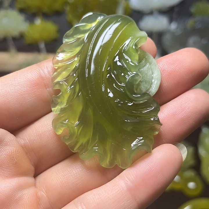 未镶嵌蛇纹石玉发饰