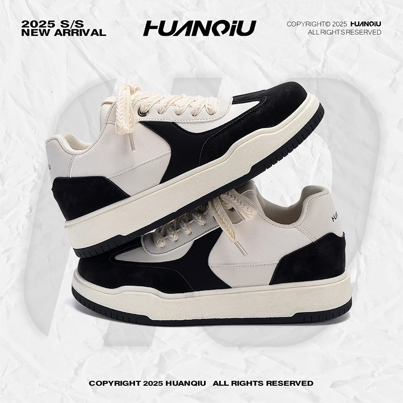 环球隐形增高板鞋男款2025新款秋季干净痞帅男鞋百搭厚底休闲潮鞋