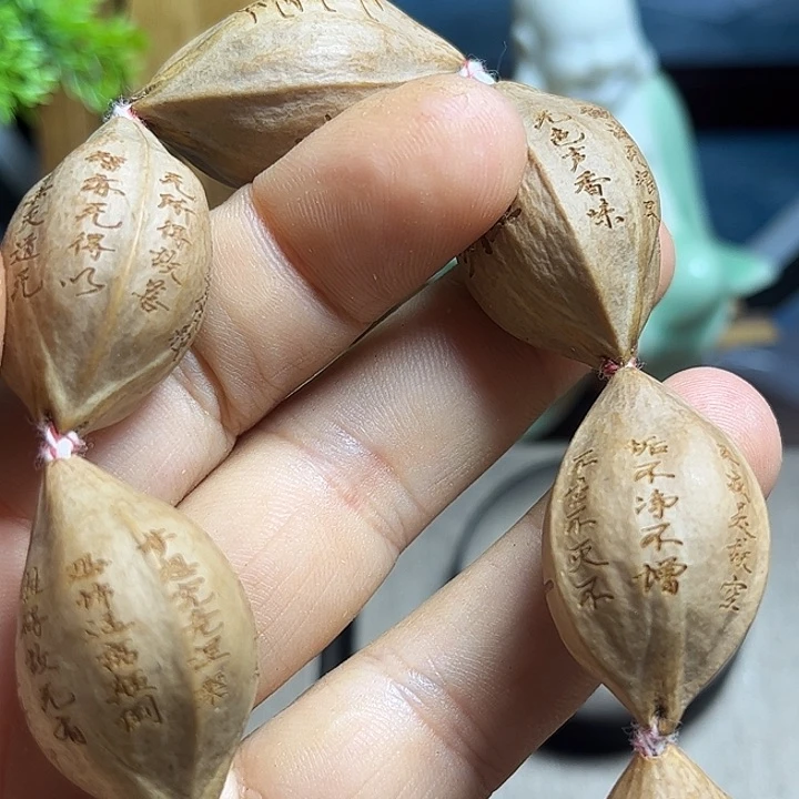 橄榄核手串/手链橄榄核手工雕刻心经