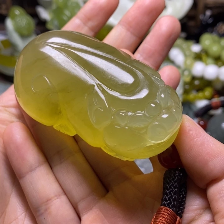 上***杰未镶嵌岫玉岫玉手把