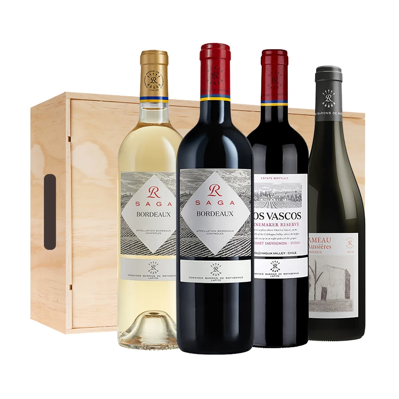 Lafite/拉菲罗斯柴尔德环球升级款四支木箱装