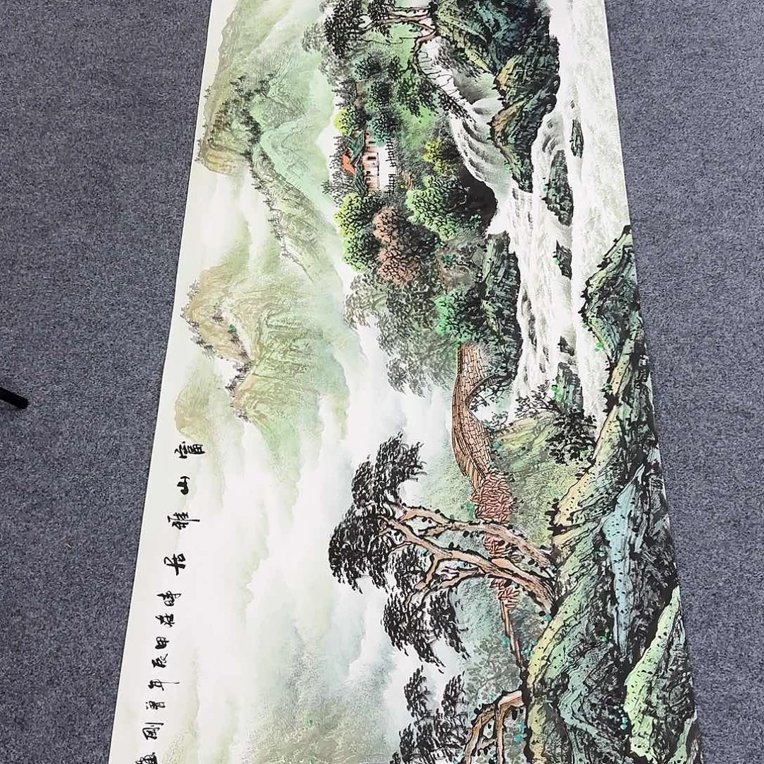 国画作品小姐姐放漏中