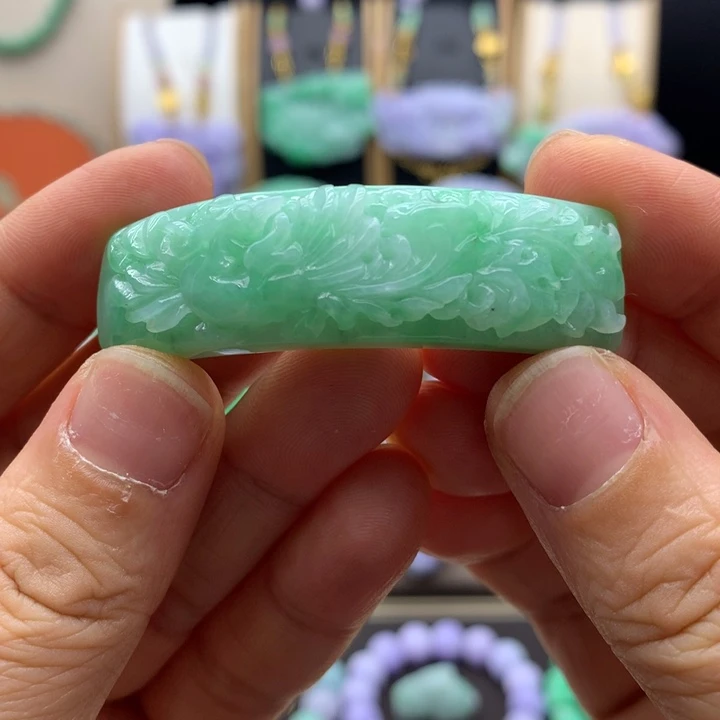 未镶嵌手链翡翠翡翠手牌