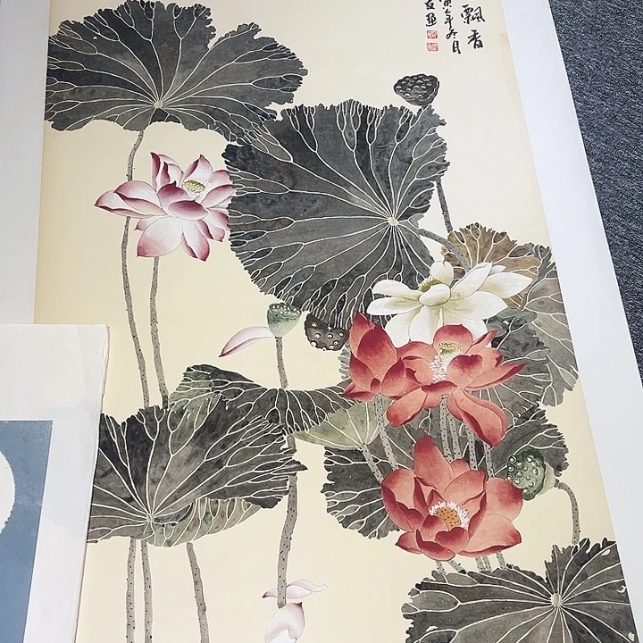 手绘作品全场放大楼