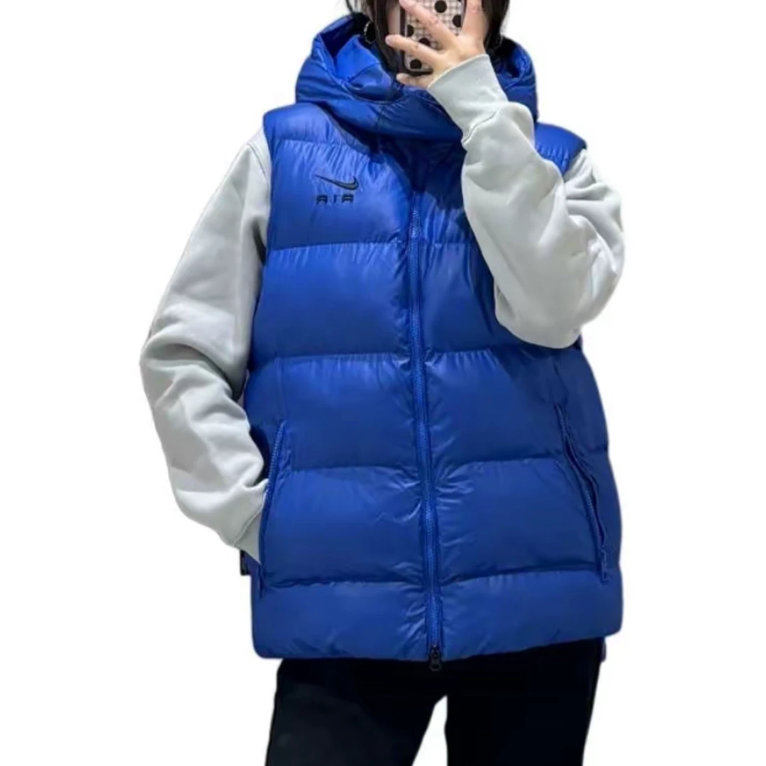 耐克/Nike冬季保暖外穿防风运动休闲无袖连帽棉马甲FD6428-480