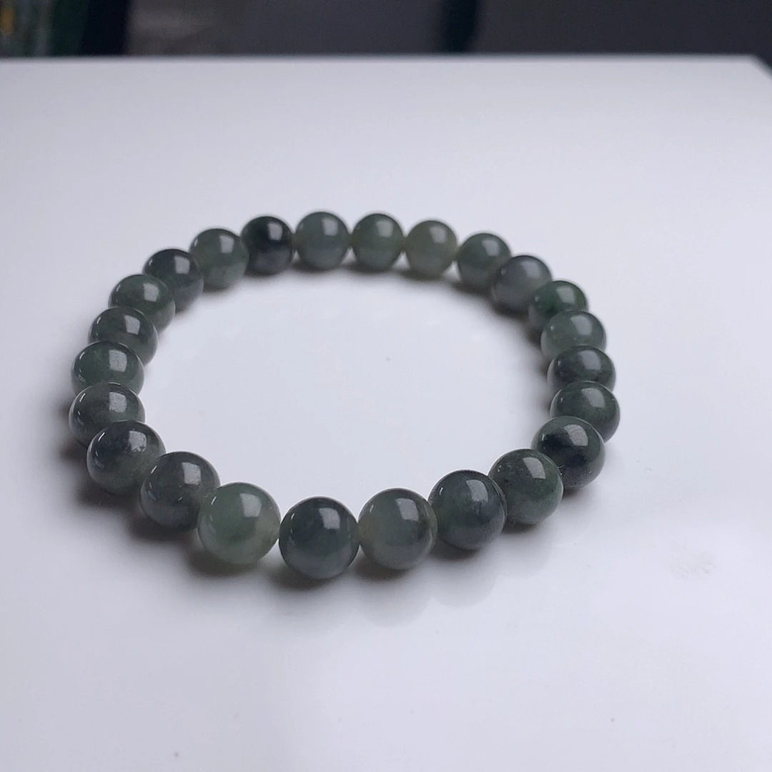 未镶嵌手串翡翠8.3mm！