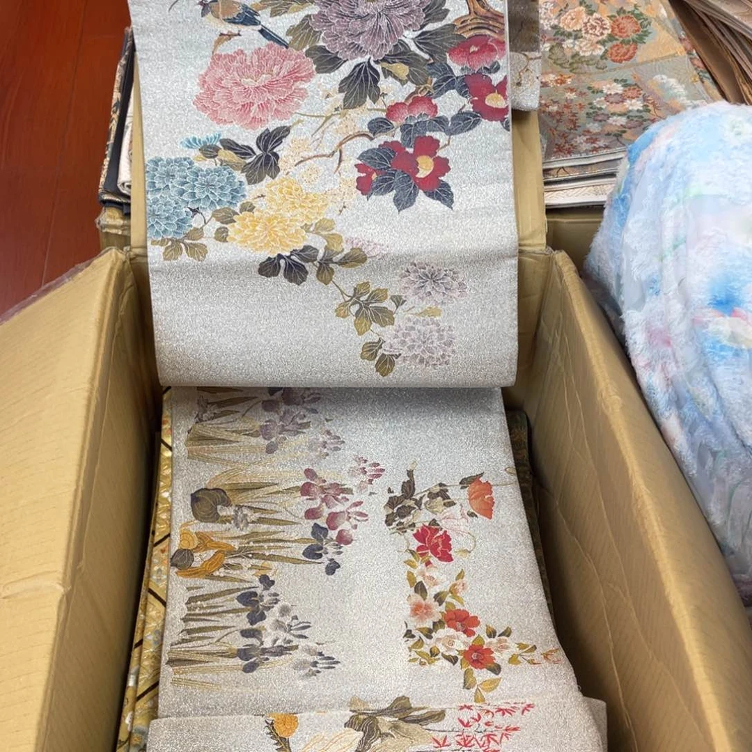 刺绣唐锦西阵织正绢面料 全通