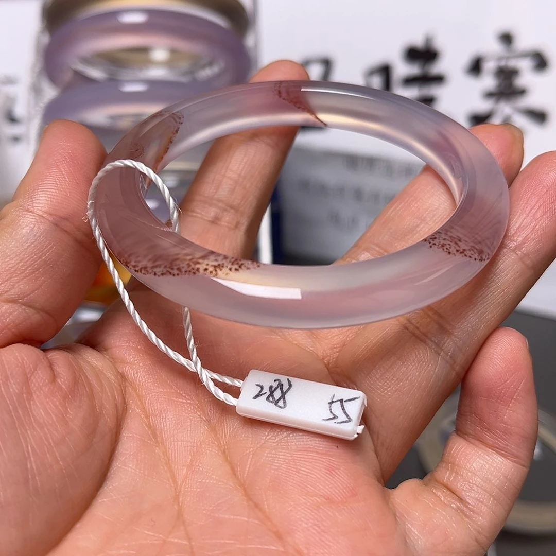 手镯玛瑙/玉髓未镶嵌55-18-卡灯牌漏20