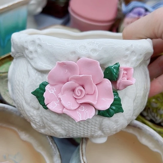 多肉绿植陶瓷花盆9.9包邮