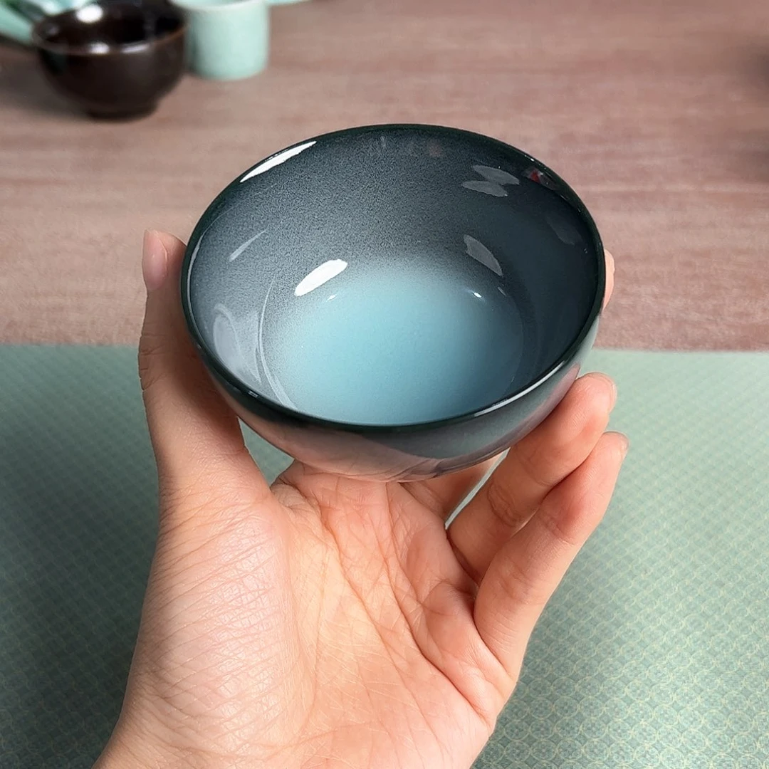 龙泉云间青瓷小米茶器