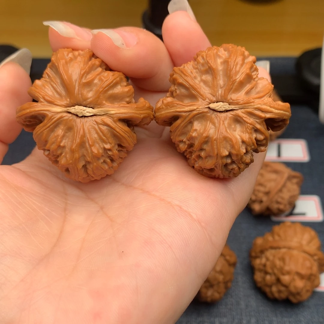 一****文玩核桃把件40白师子