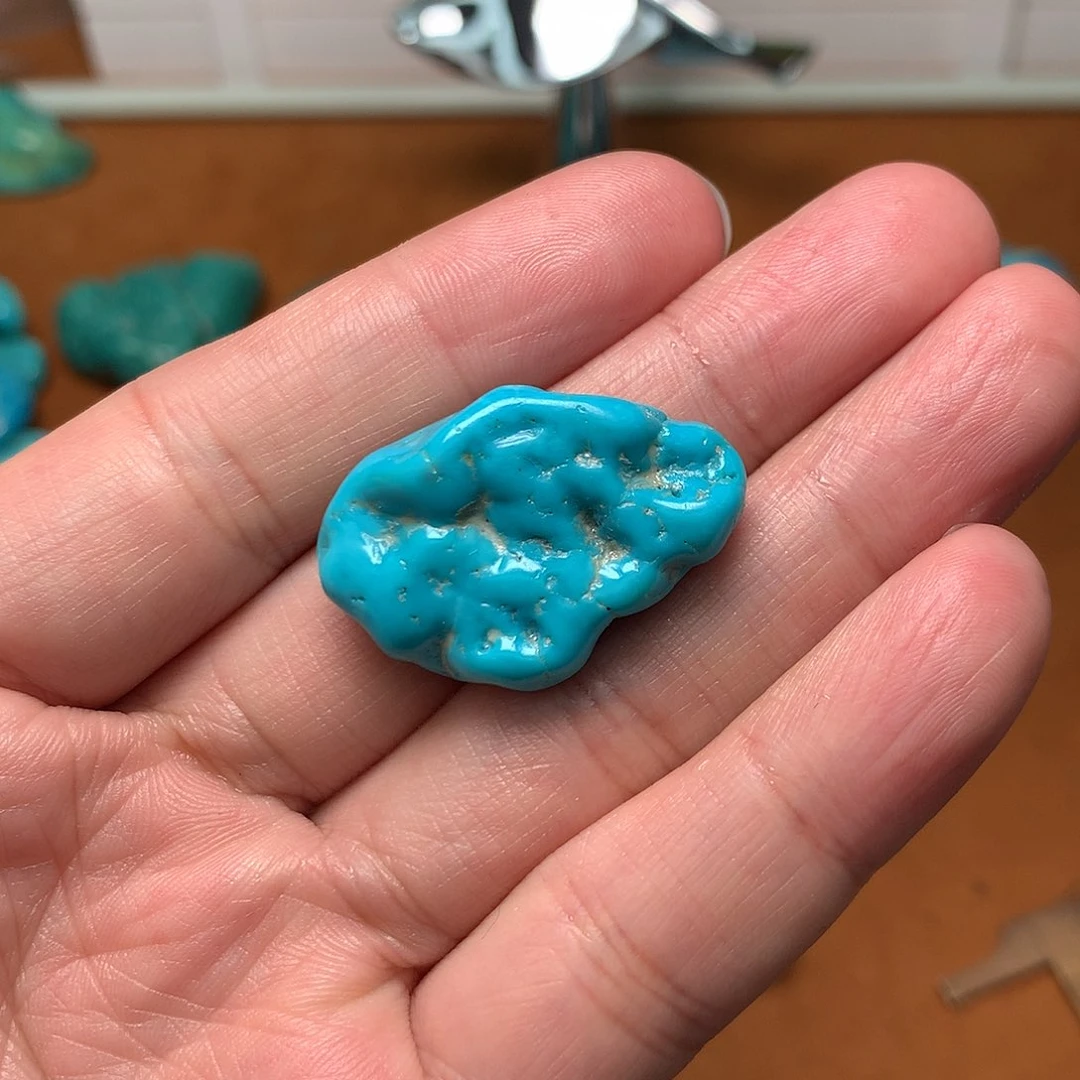 绿松石珠宝奇石未镶嵌徐*琼