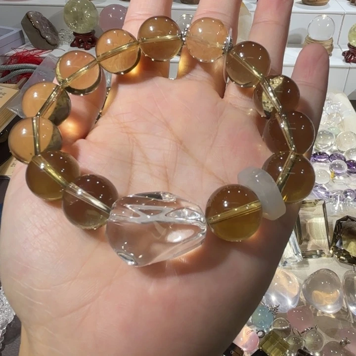 未镶嵌手链水晶黄水晶