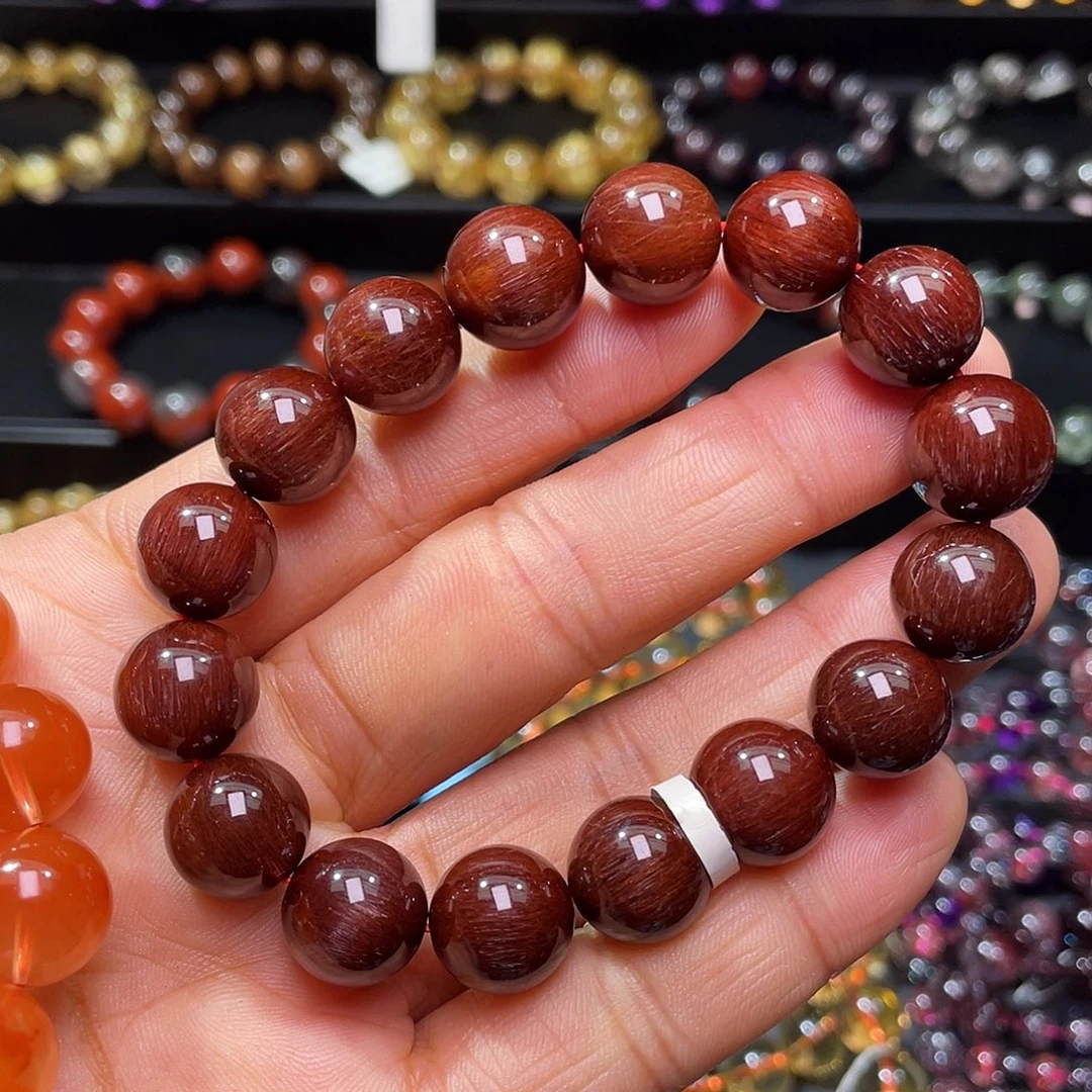 手链未镶嵌水晶毕业级红发晶满顺