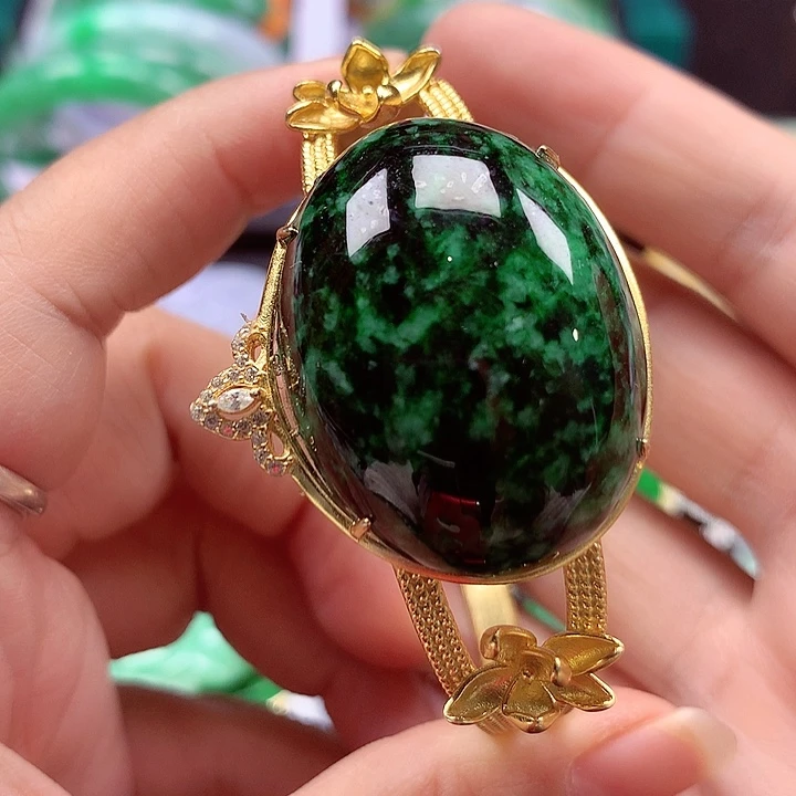 颈饰银S925镶嵌翡翠翡翠