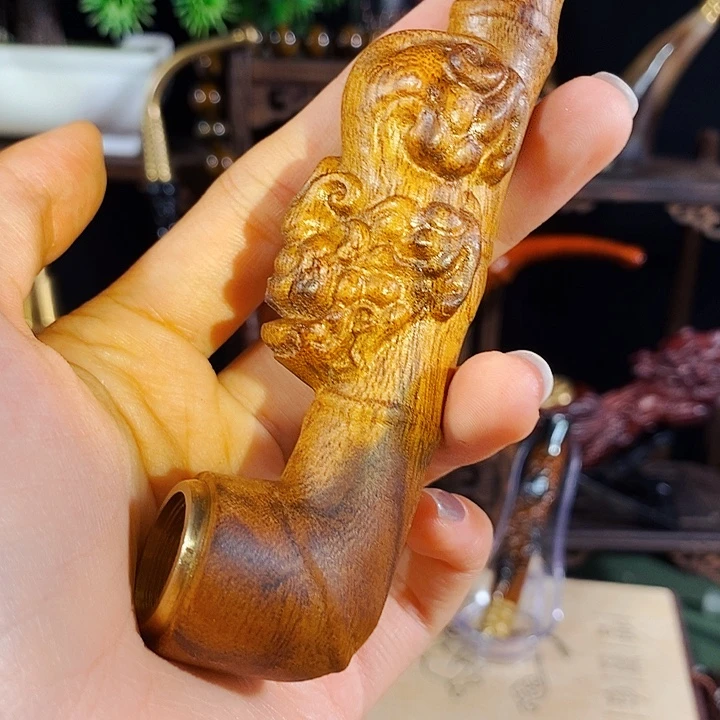 高端定制金丝楠烟嘴