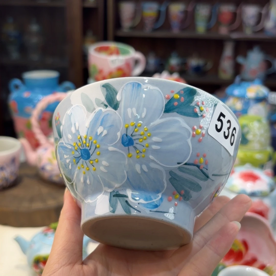 瓷片景德镇手绘高温釉下彩陶瓷茶具