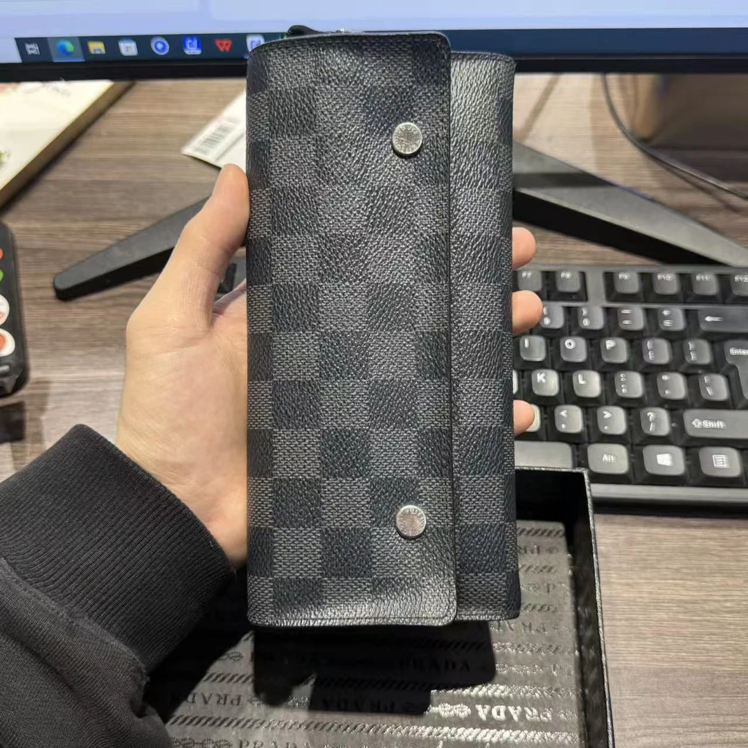 未使用 LouisVuitton/路易威登 路易威登黑色棋盘格三合一/JP