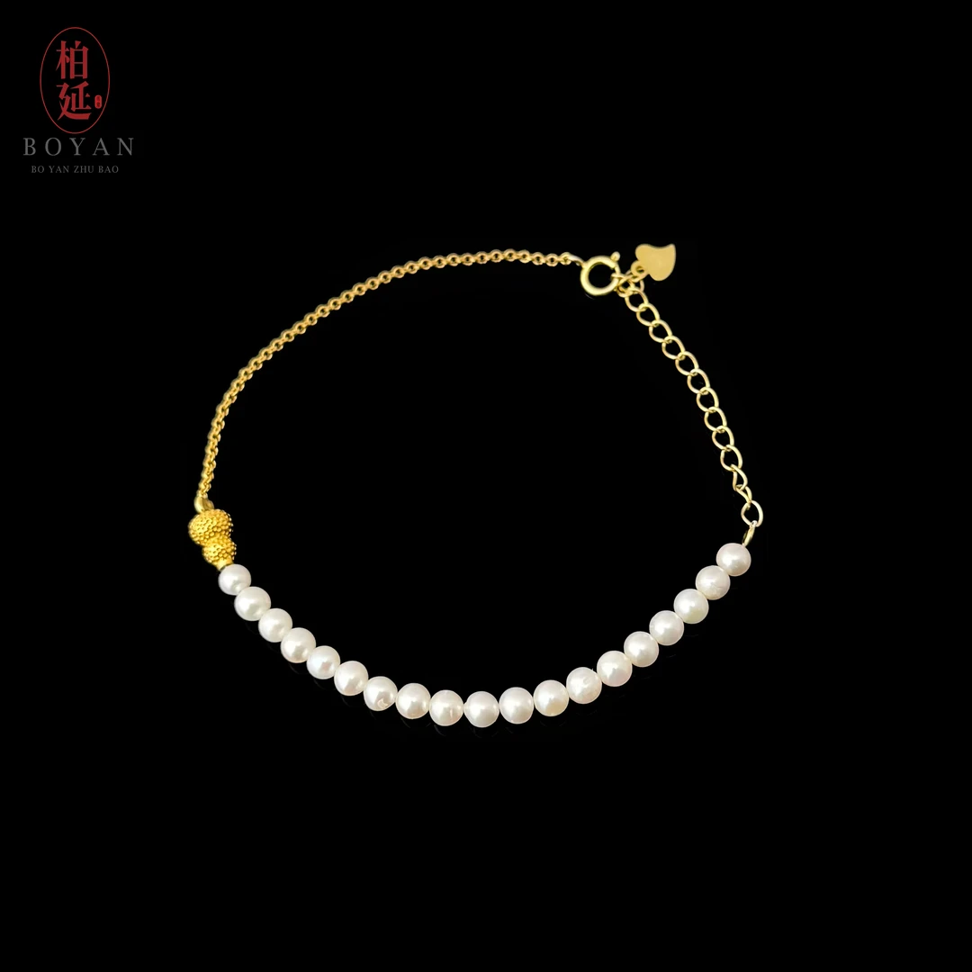 【经典款】天然淡水珍珠葫芦手链手工气质简约叠搭神器HT0499